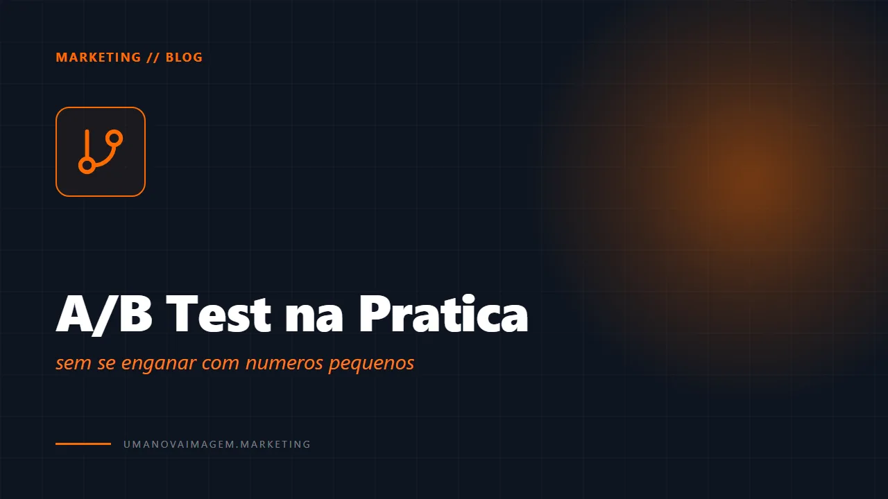 A/B test sem se enganar com números pequenos — Uma Nova Imagem