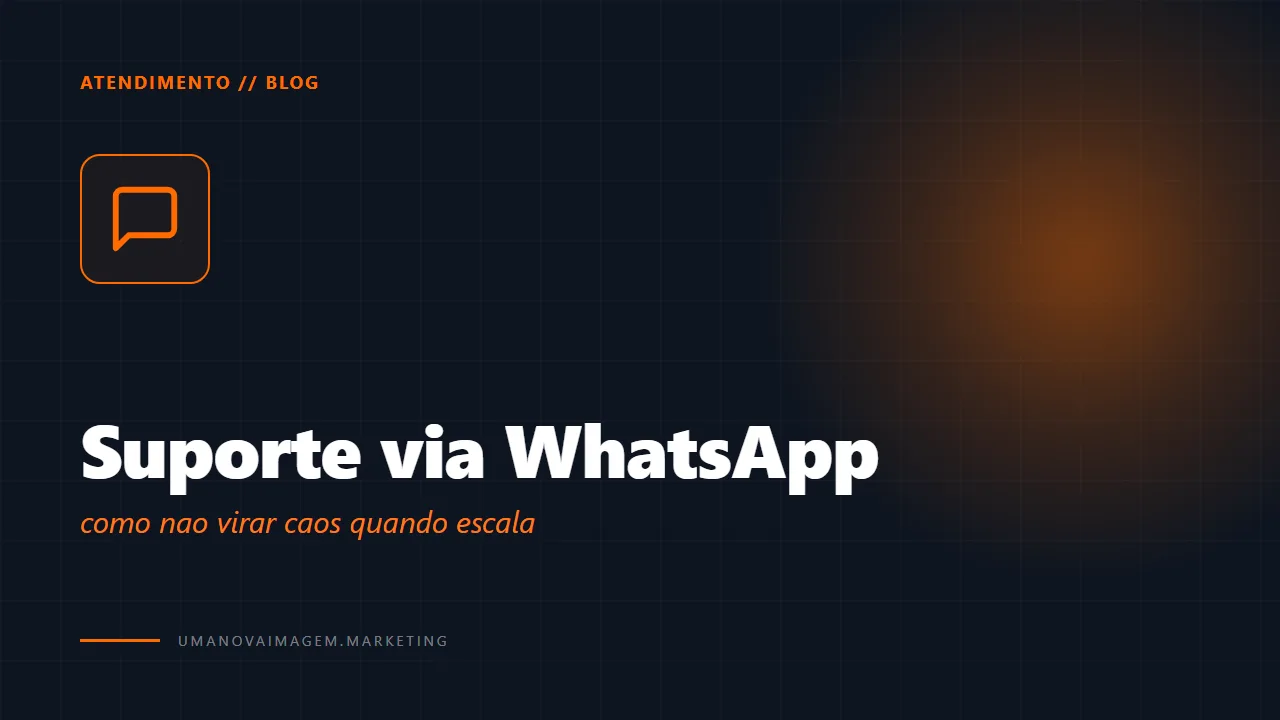 Suporte via WhatsApp que escala sem virar caos — Uma Nova Imagem