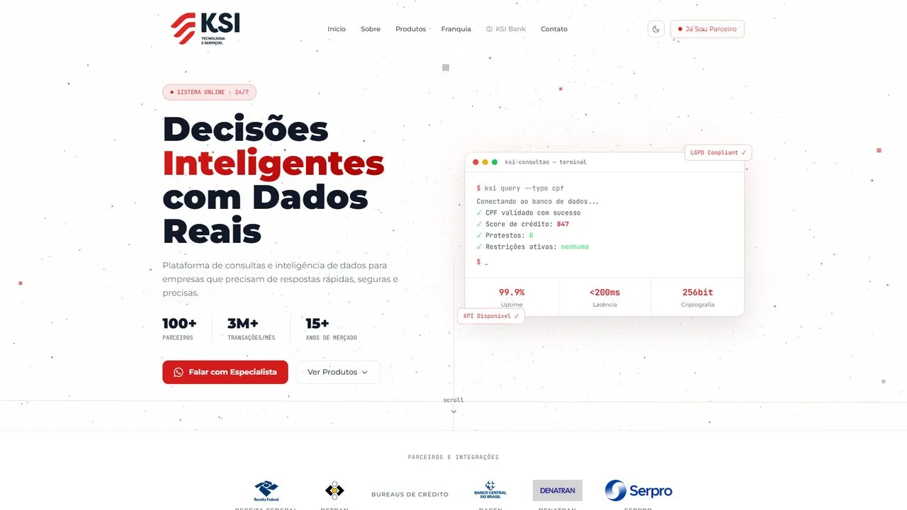 Projeto KSI Consultas — Site