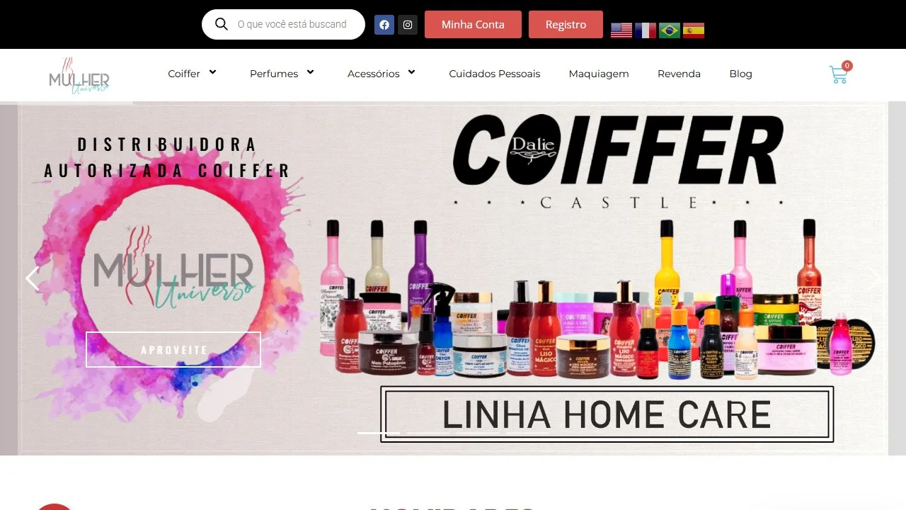 Projeto Mulher Universo — Site + Loja Virtual + SaaS